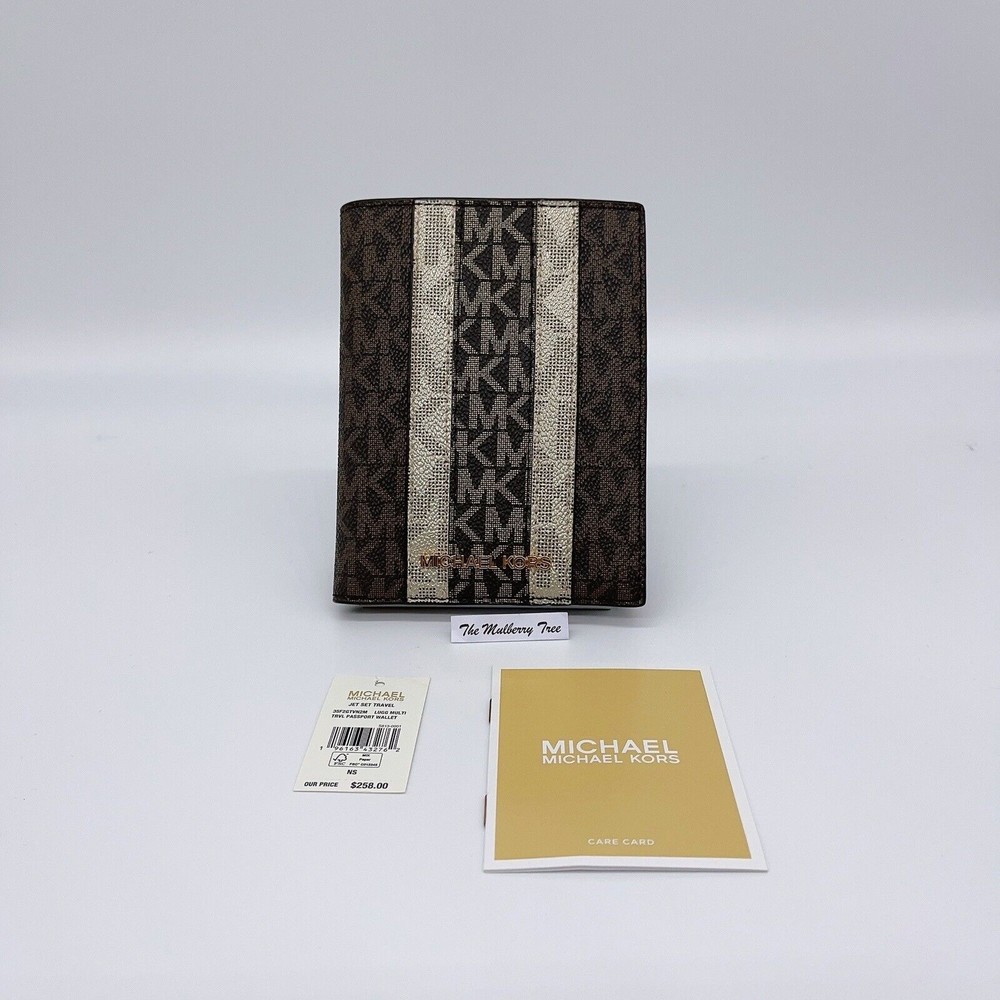 Michael Kors Jet Set Travel Passport Wallet Luggage Multi NWT $258 35F2GTVN2M